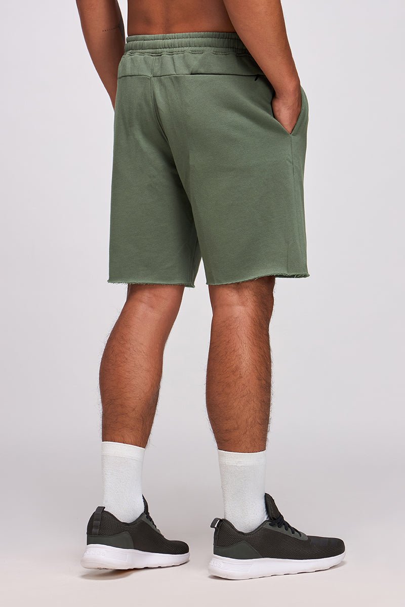 WarmFlow Fleece Shorts (Green) - Image 4