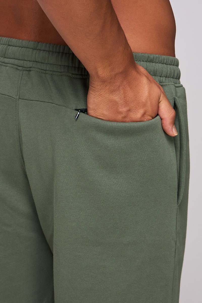 WarmFlow Fleece Shorts (Green) - Image 5