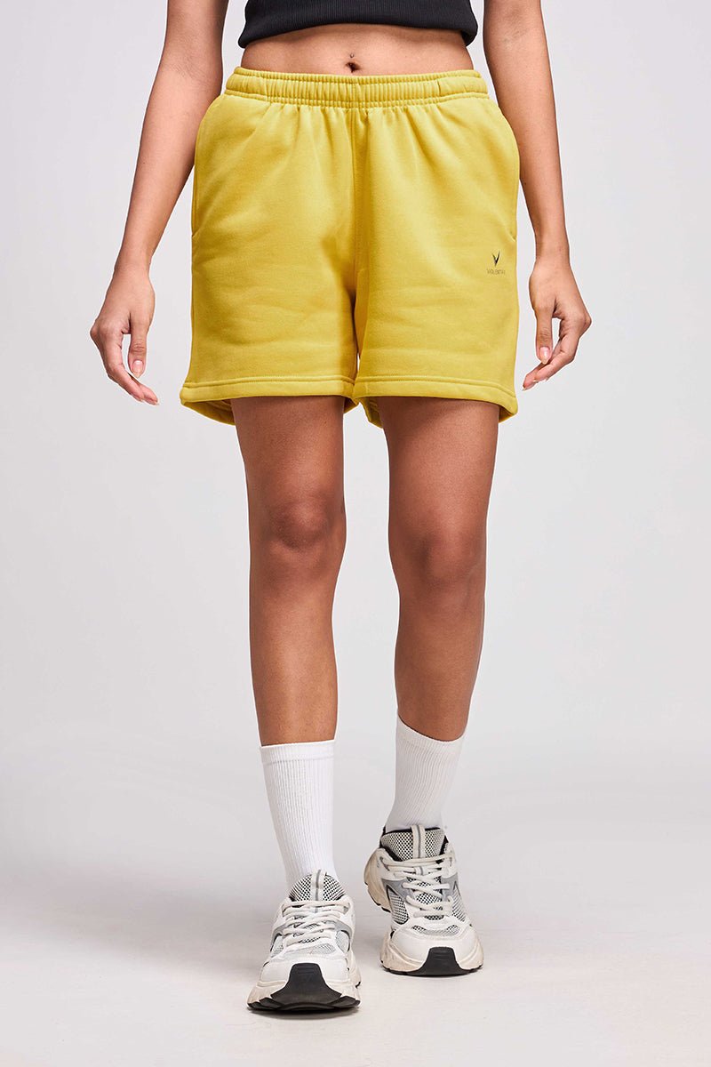 ComfyCore Fleece Shorts (Yellow) - Image 6