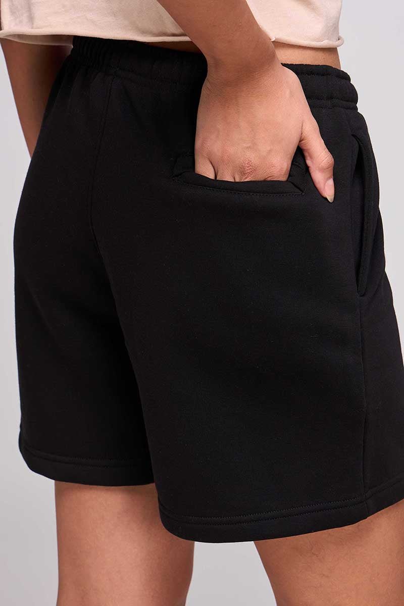 ComfyCore Fleece Shorts (Black) - Image 3