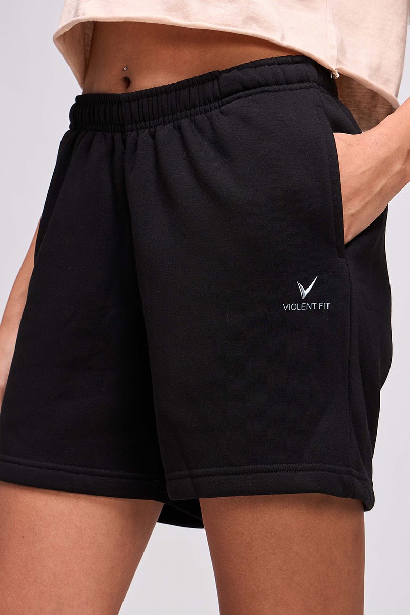 ComfyCore Fleece Shorts (Black) - Image 5