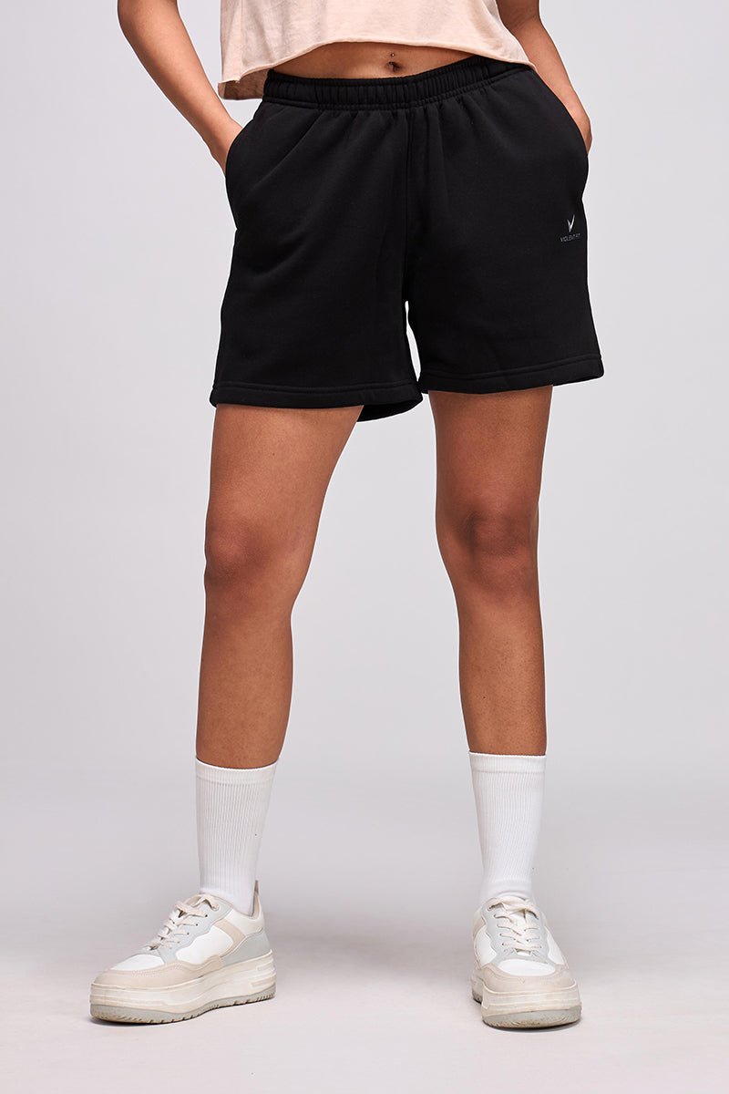 ComfyCore Fleece Shorts (Black) - Image 6