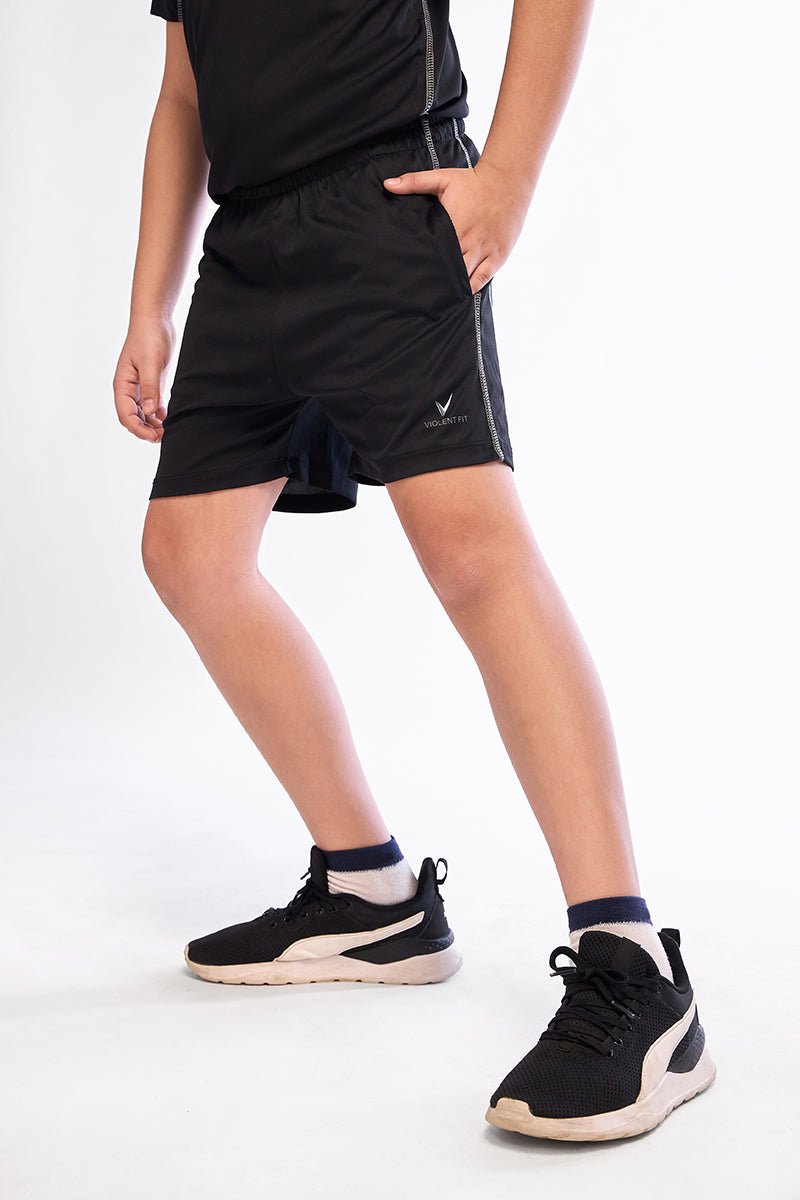 ComfyKid Fleece Shorts (Black) - Image 6