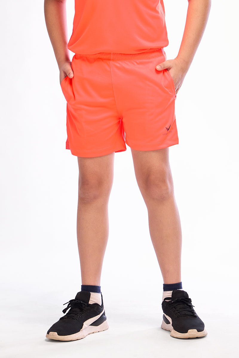 ComfyKid Fleece Shorts (Orange) - Image 4