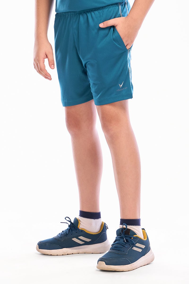 ComfyKid Fleece Shorts (Blue) - Image 4