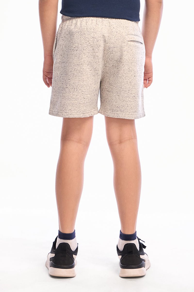 ComfyKid Fleece Shorts (Off White) - Image 2